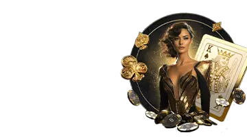 Изображение женщины в окружении карт и фишек, олицетворяющее роскошь и захватывающие турниры в Интернет казино Lex.